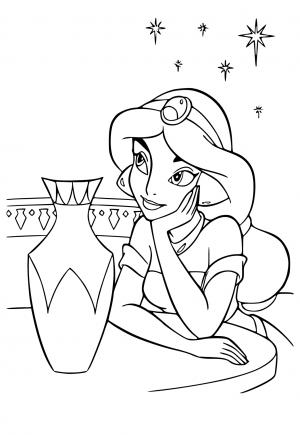 170+ Jasmine Coloring Pages 154