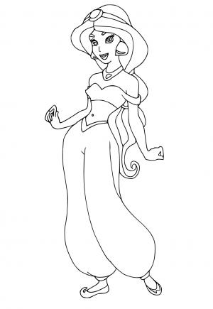 170+ Jasmine Coloring Pages 156