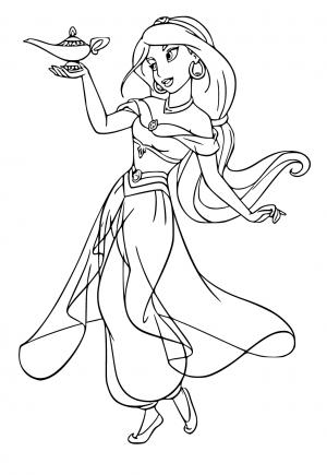 170+ Jasmine Coloring Pages 157