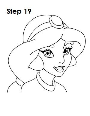 170+ Jasmine Coloring Pages 160