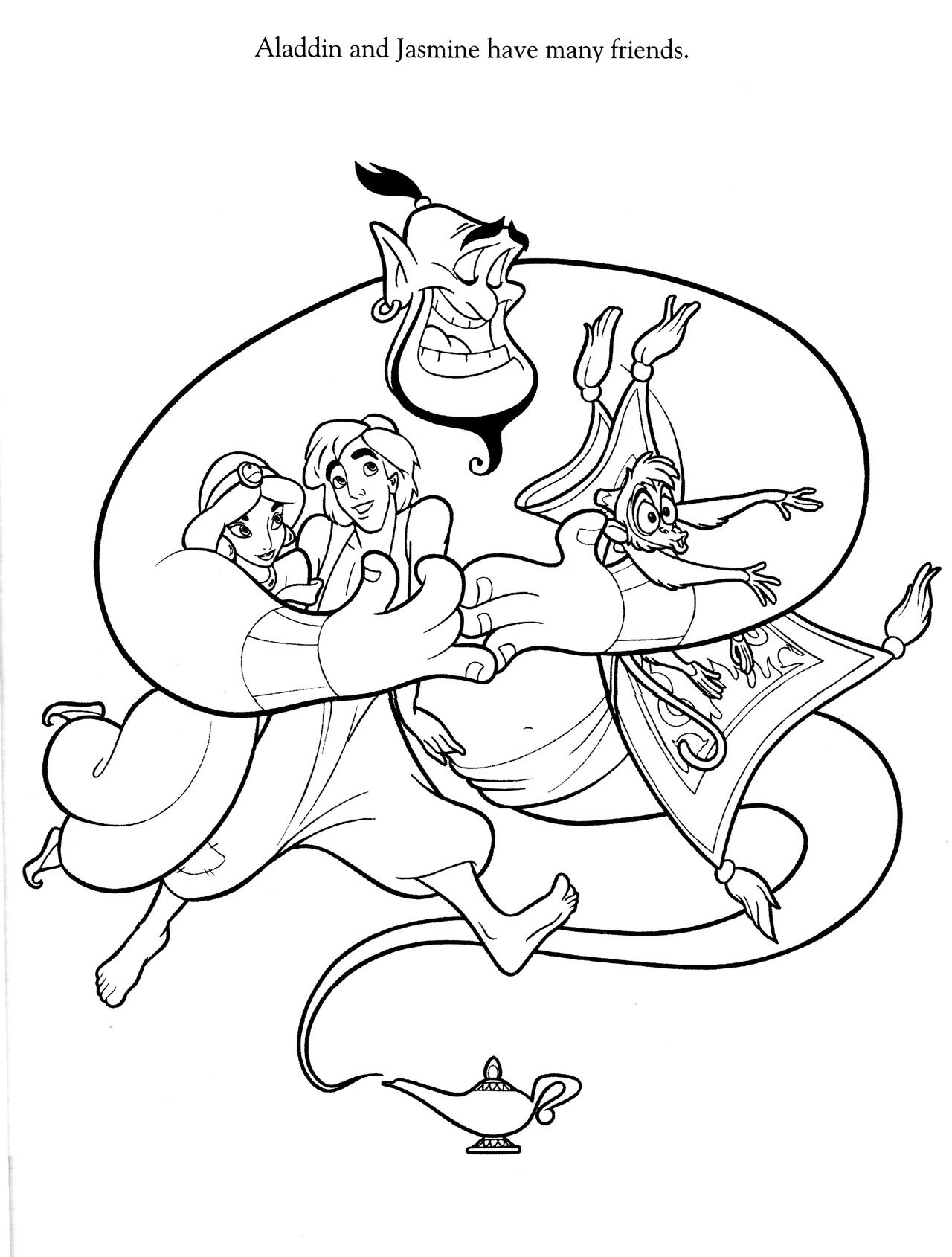 170+ Jasmine Coloring Pages 167