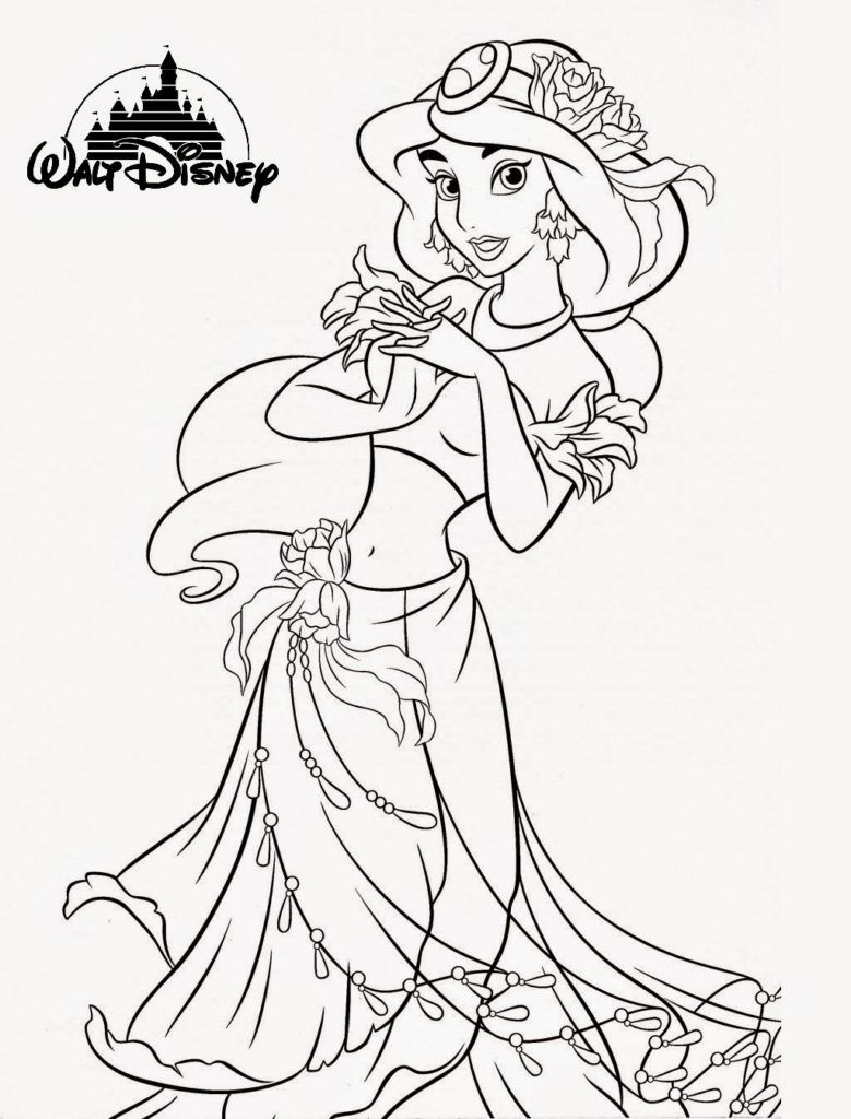 170+ Jasmine Coloring Pages 169