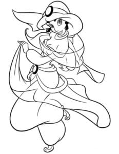 170+ Jasmine Coloring Pages 171