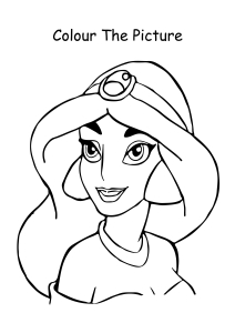 170+ Jasmine Coloring Pages 177