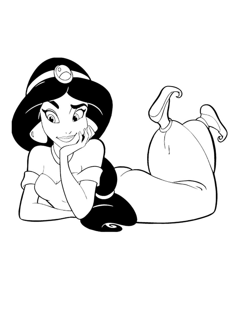 170+ Jasmine Coloring Pages 28