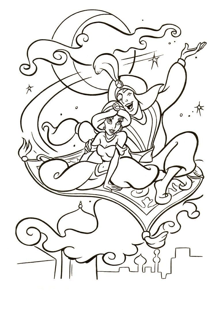 170+ Jasmine Coloring Pages 40