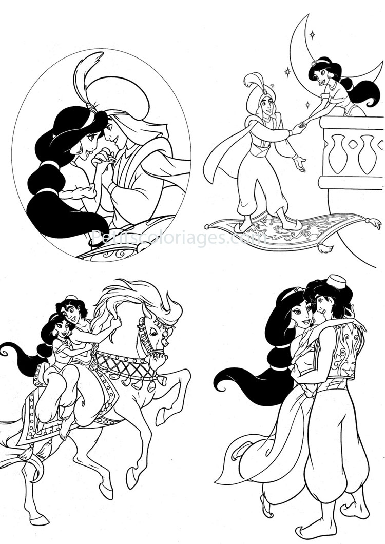 170+ Jasmine Coloring Pages 42