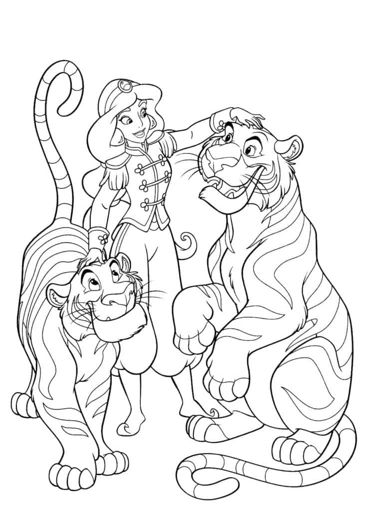 170+ Jasmine Coloring Pages 45