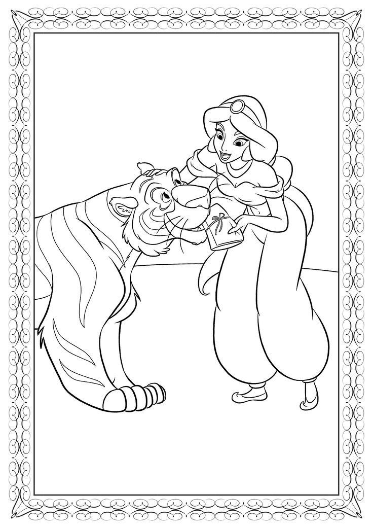 170+ Jasmine Coloring Pages 48