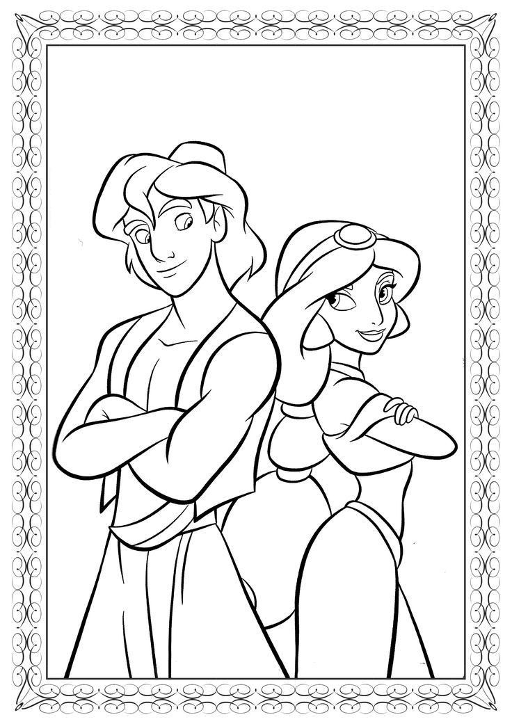 170+ Jasmine Coloring Pages 50