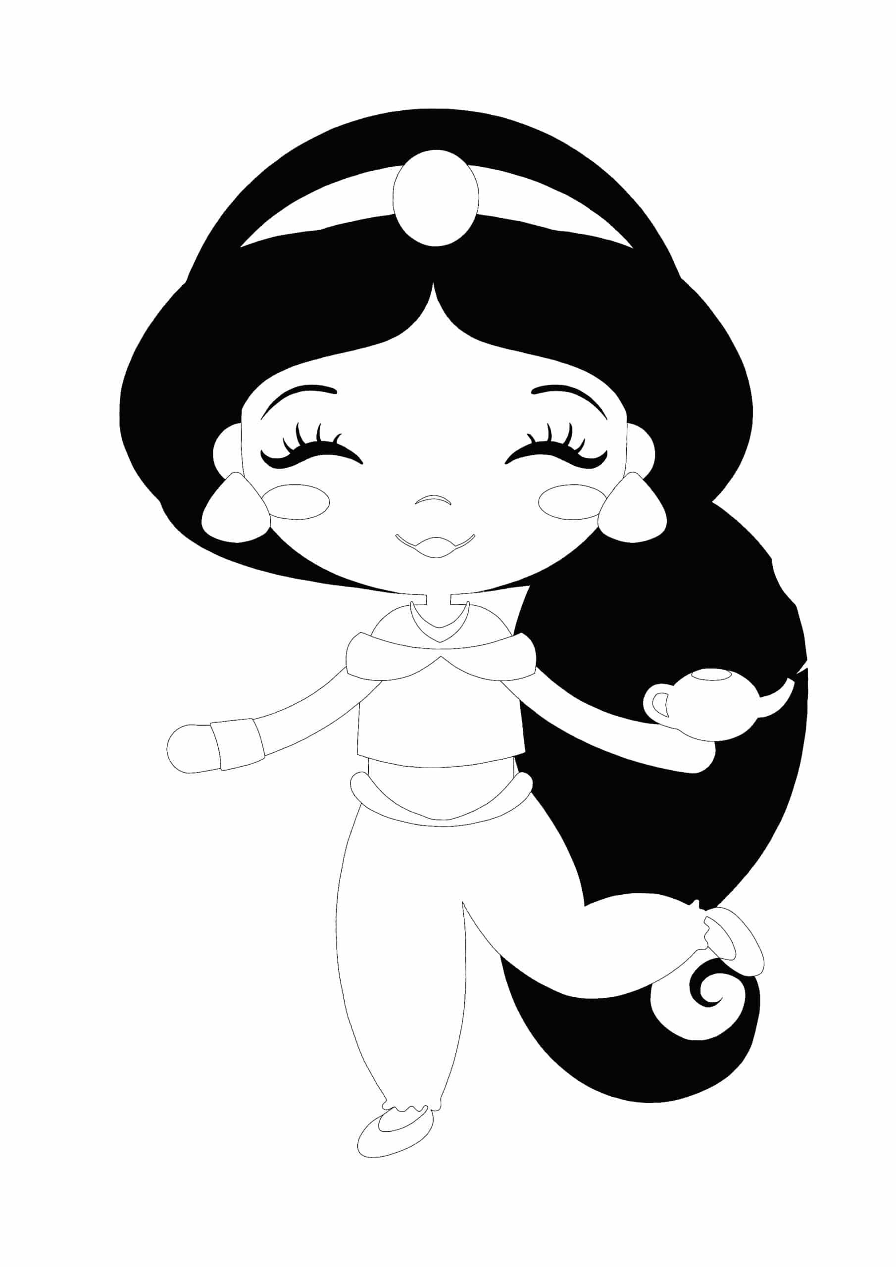 170+ Jasmine Coloring Pages 52