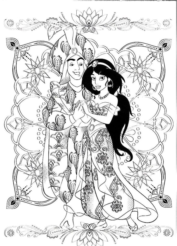 170+ Jasmine Coloring Pages 54