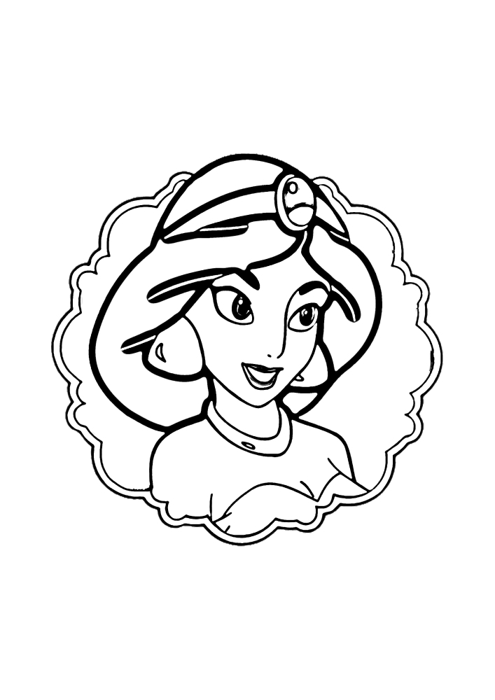 170+ Jasmine Coloring Pages 66