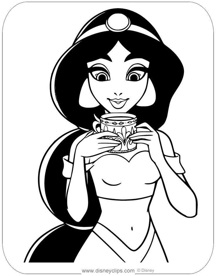 170+ Jasmine Coloring Pages 72