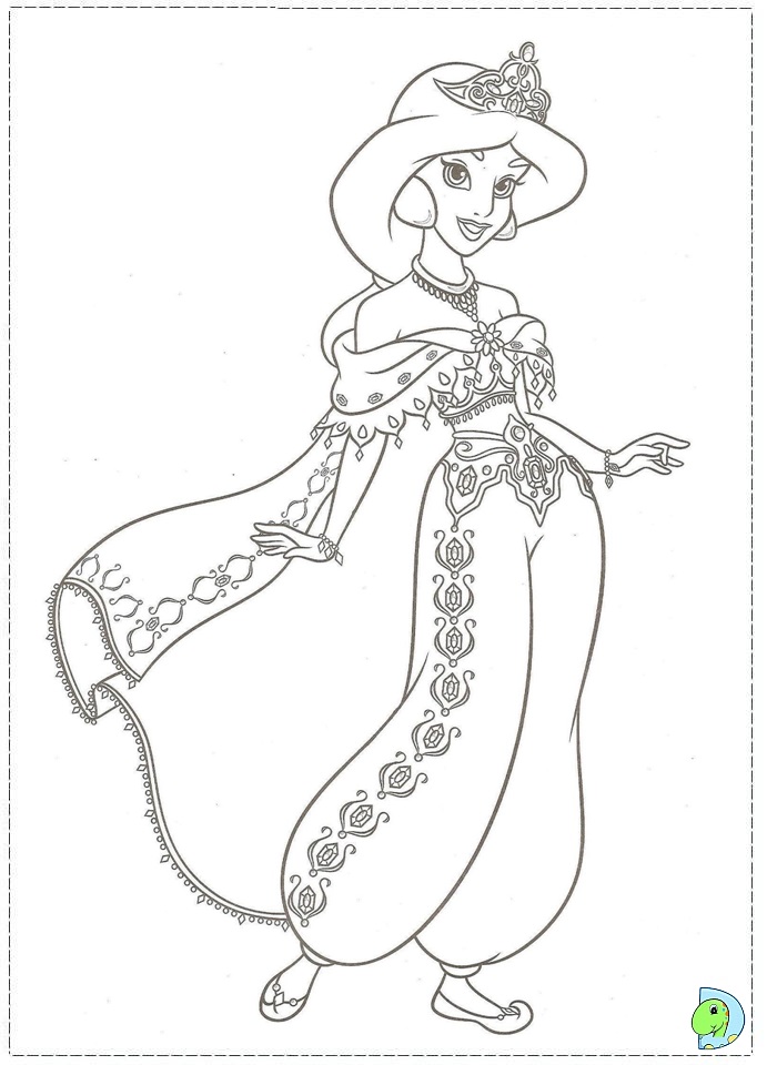 170+ Jasmine Coloring Pages 76