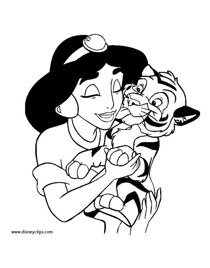 170+ Jasmine Coloring Pages 78