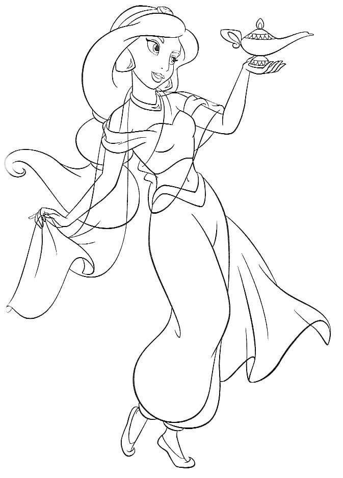 170+ Jasmine Coloring Pages 81