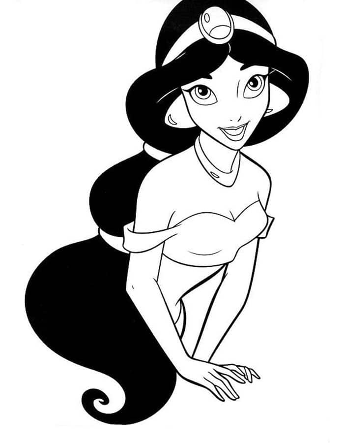 170+ Jasmine Coloring Pages 82