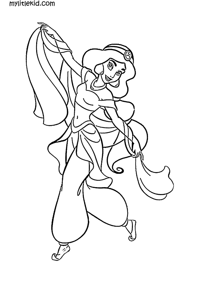 170+ Jasmine Coloring Pages 85