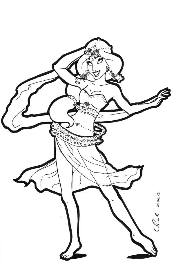 170+ Jasmine Coloring Pages 92