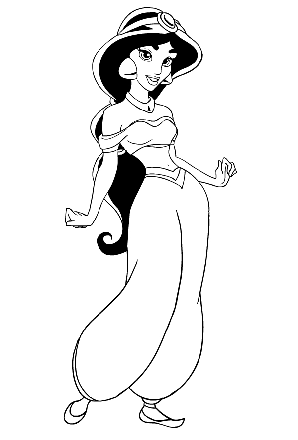 170+ Jasmine Coloring Pages 95