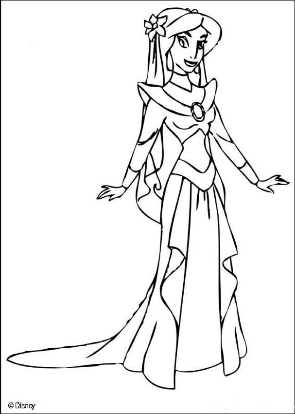 170+ Jasmine Coloring Pages 98