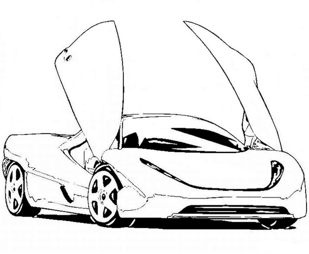 180+ Cars Coloring Pages 104