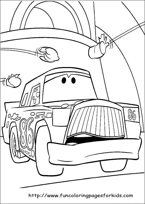 180+ Cars Coloring Pages 108