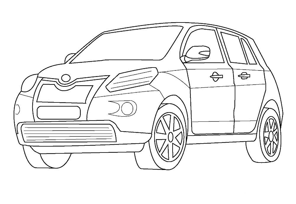 180+ Cars Coloring Pages 145