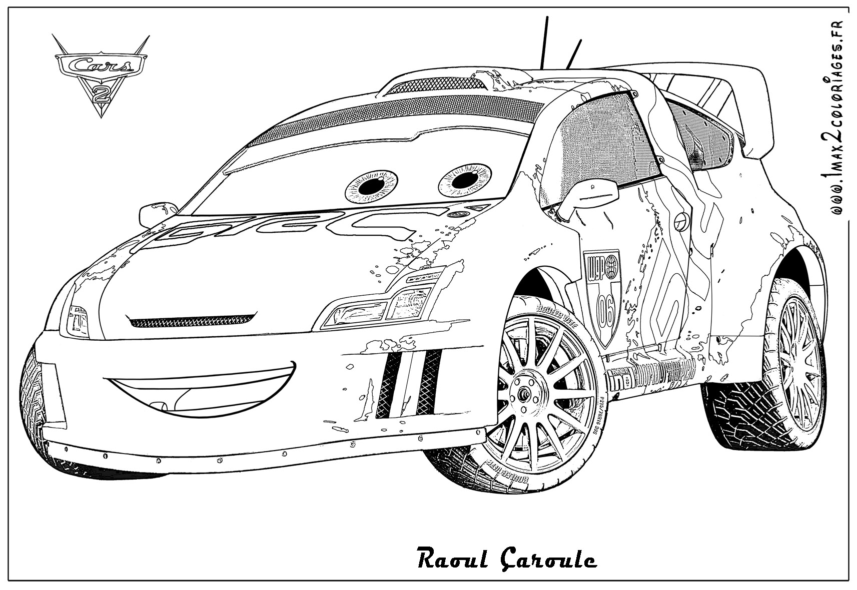 180+ Cars Coloring Pages 172