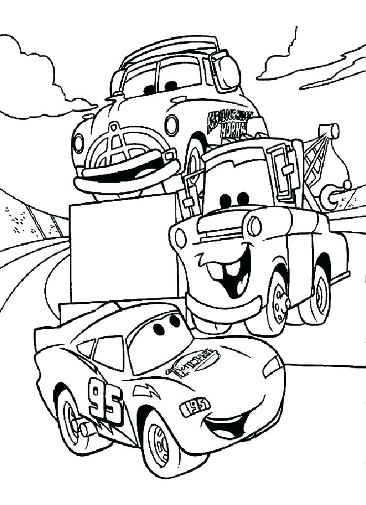 180+ Cars Coloring Pages 42