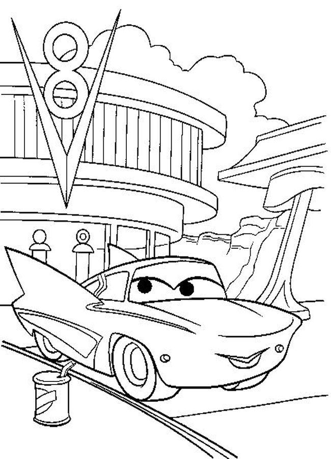 180+ Cars Coloring Pages 47