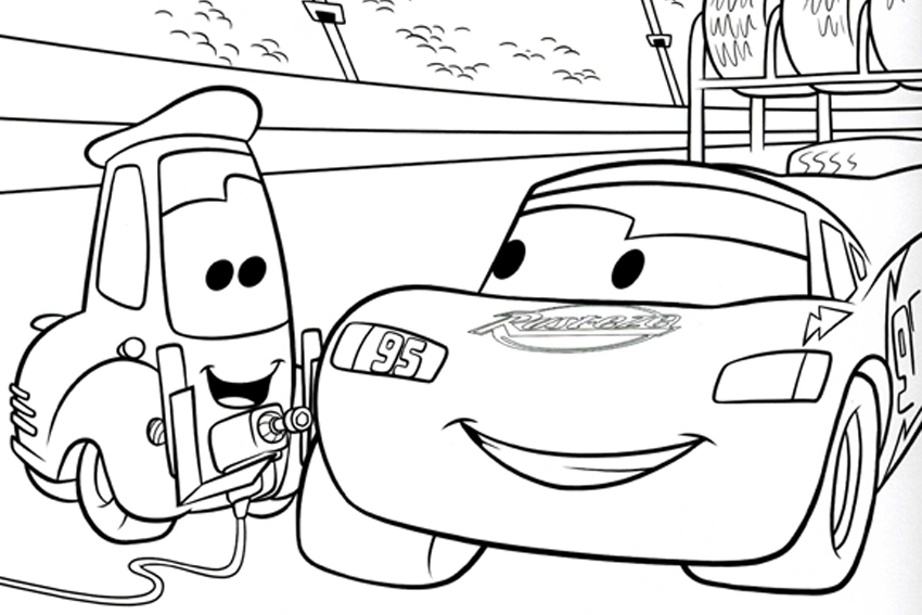 180+ Cars Coloring Pages 48