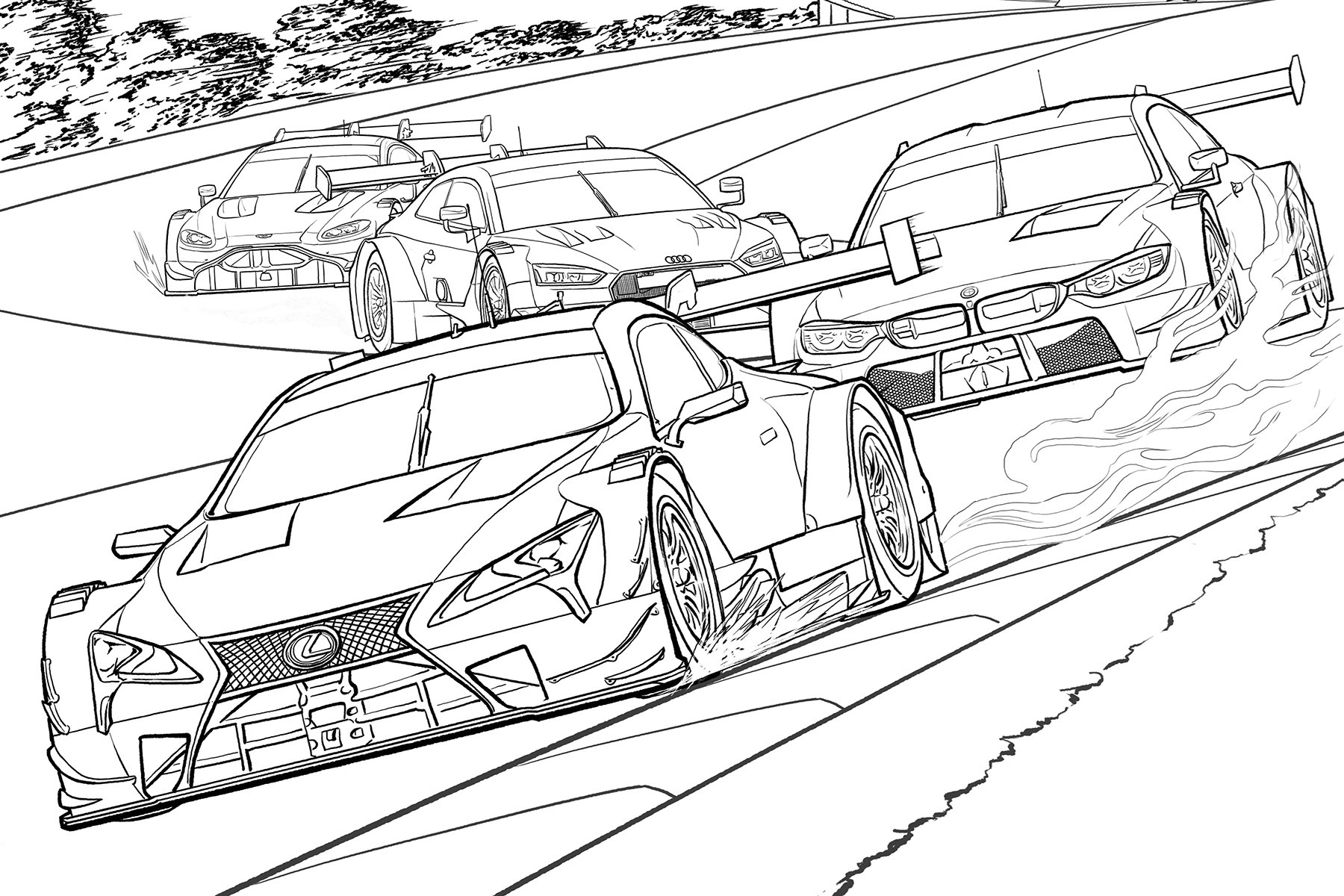 180+ Cars Coloring Pages 50