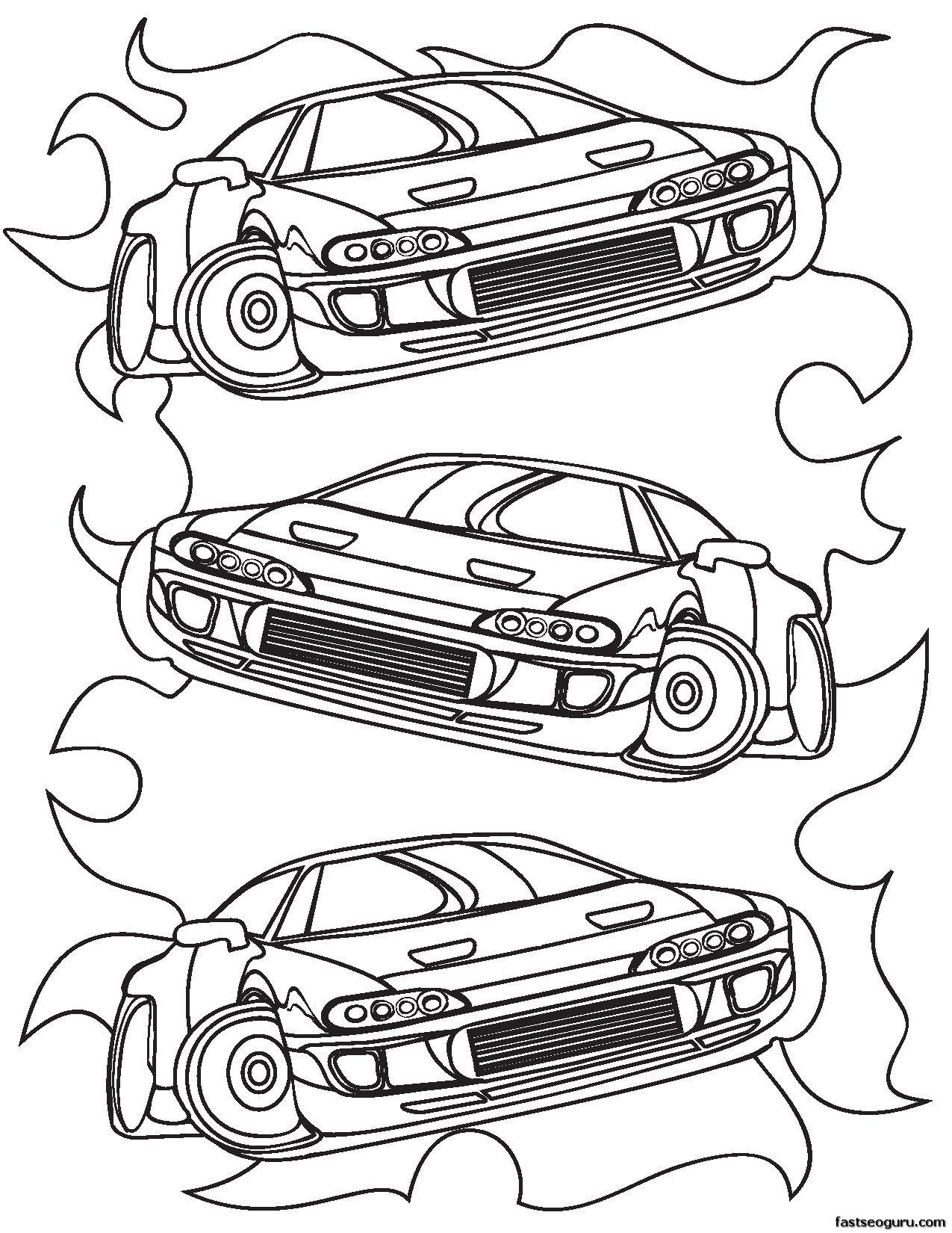 180+ Cars Coloring Pages 55