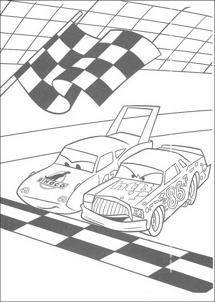 180+ Cars Coloring Pages 58