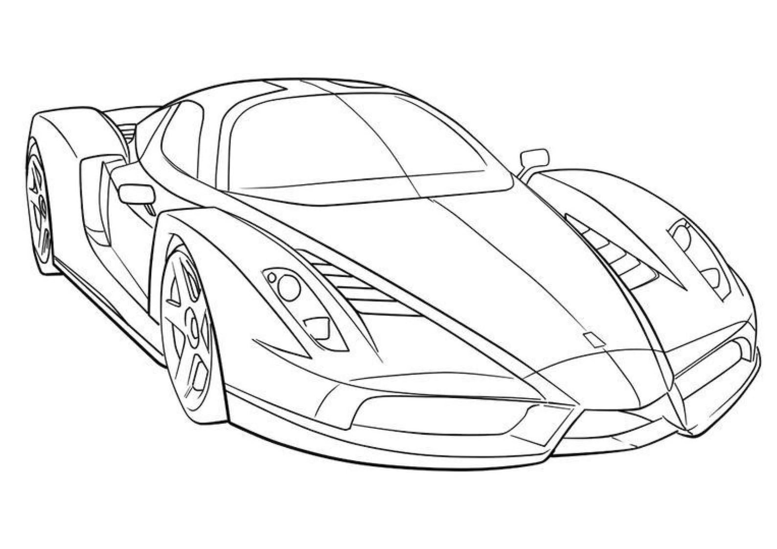 180+ Cars Coloring Pages 62