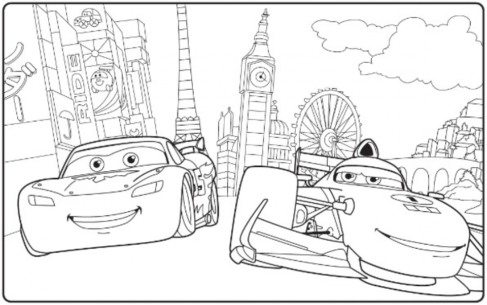 180+ Cars Coloring Pages 63