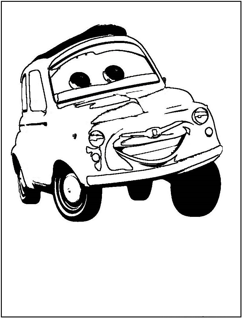 180+ Cars Coloring Pages 64