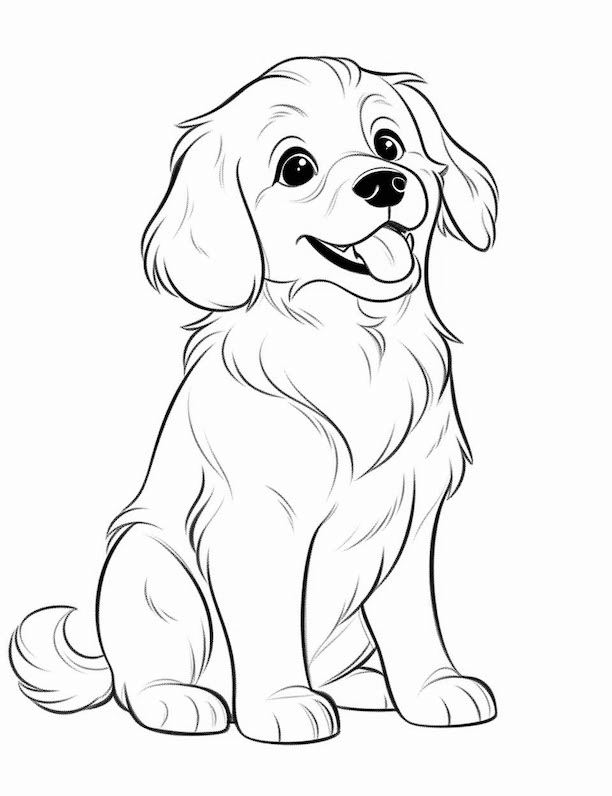 200+ Cute Dog Coloring Pages 117