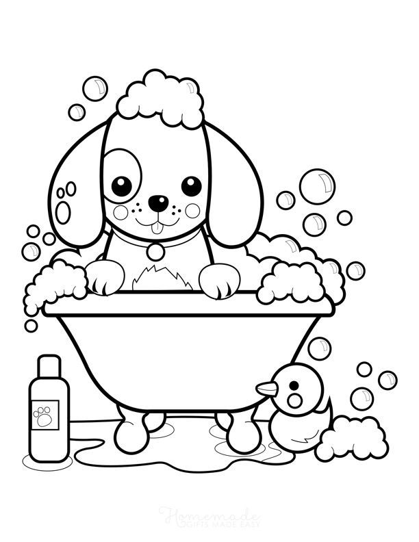 200+ Cute Dog Coloring Pages 119