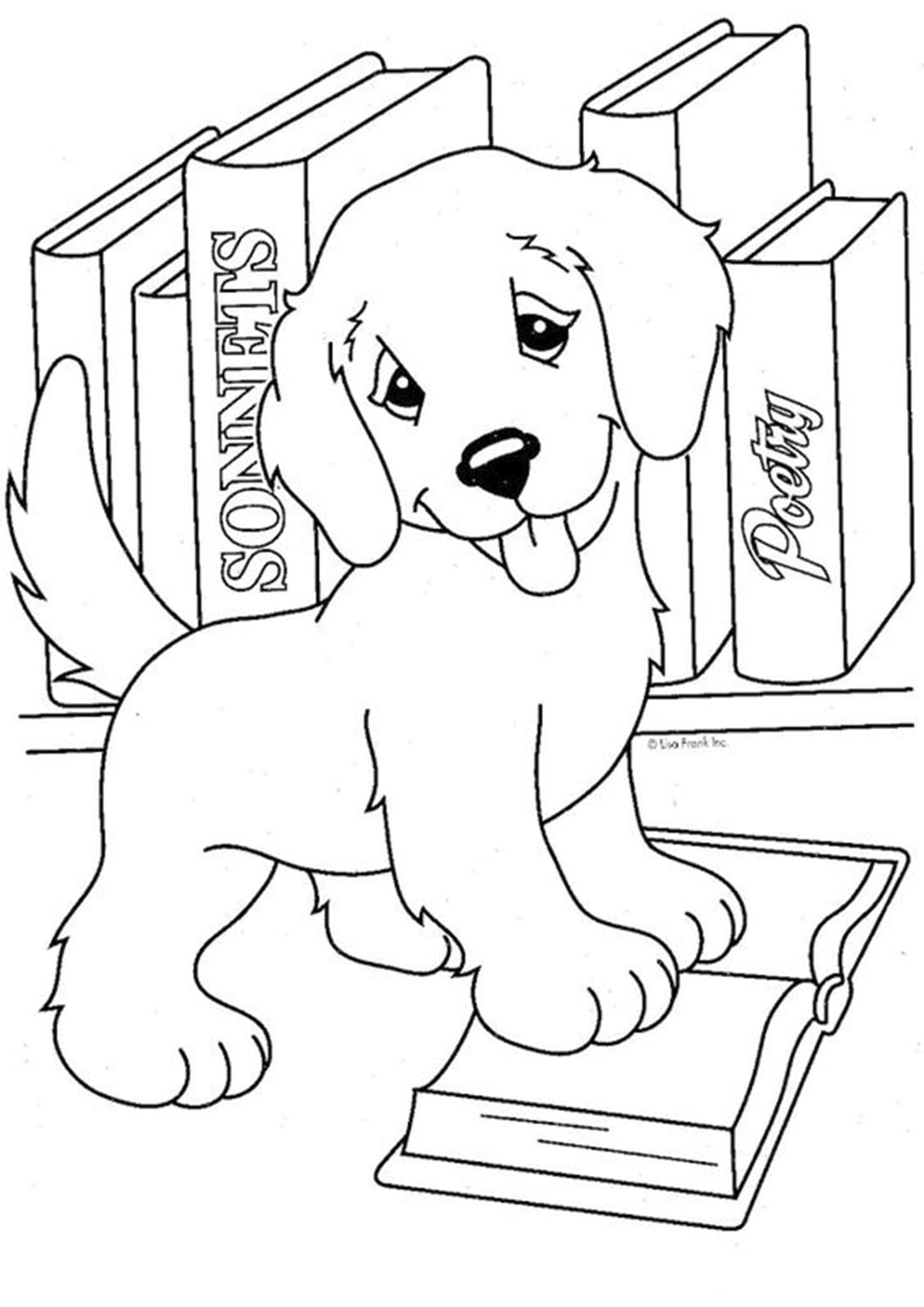 200+ Cute Dog Coloring Pages 12