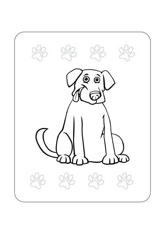 200+ Cute Dog Coloring Pages 127