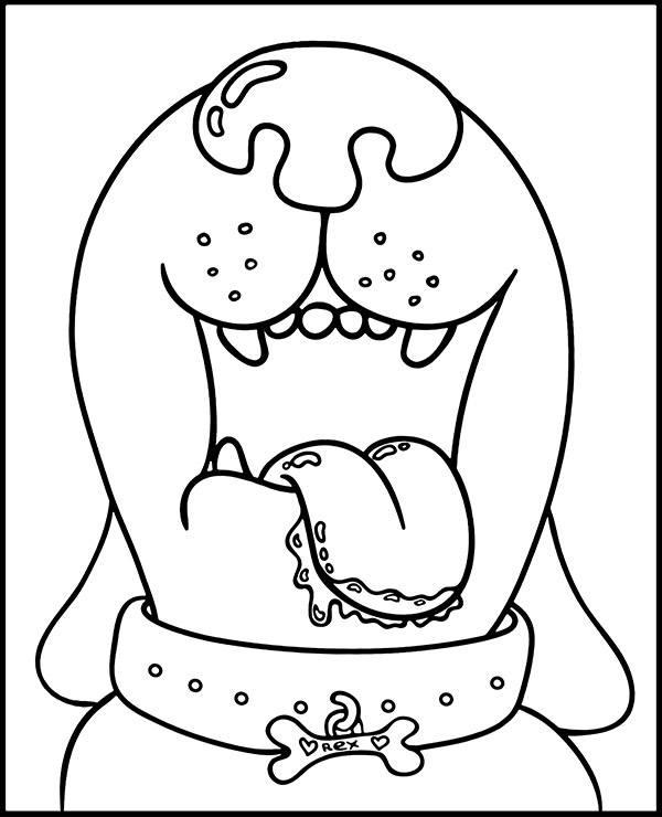 200+ Cute Dog Coloring Pages 129