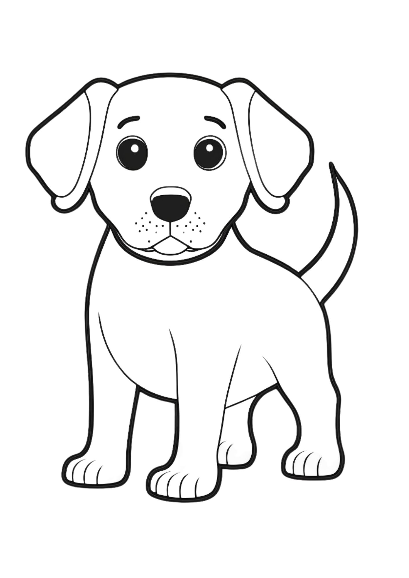 200+ Cute Dog Coloring Pages 13