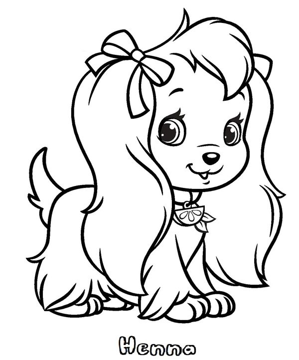 200+ Cute Dog Coloring Pages 133