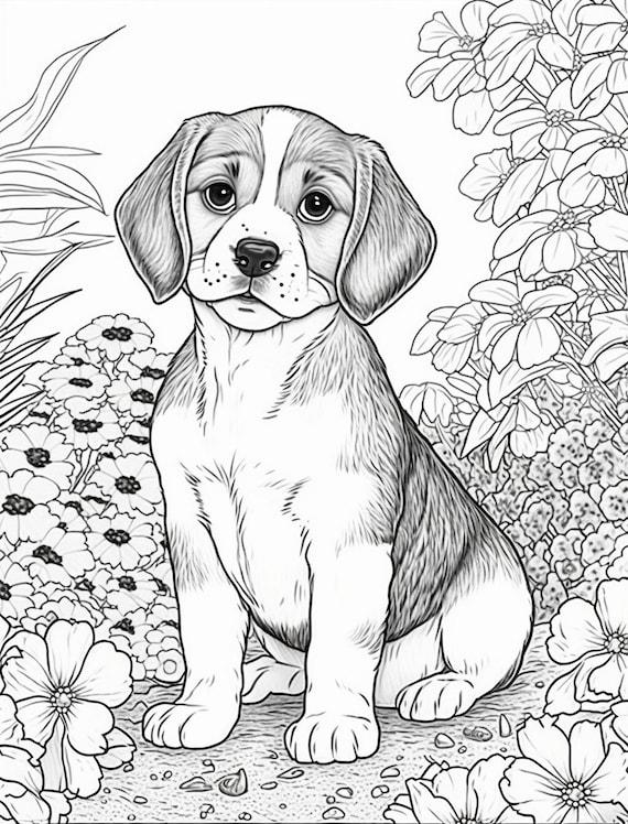 200+ Cute Dog Coloring Pages 134