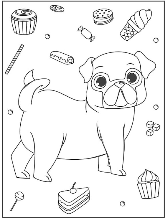 200+ Cute Dog Coloring Pages 135