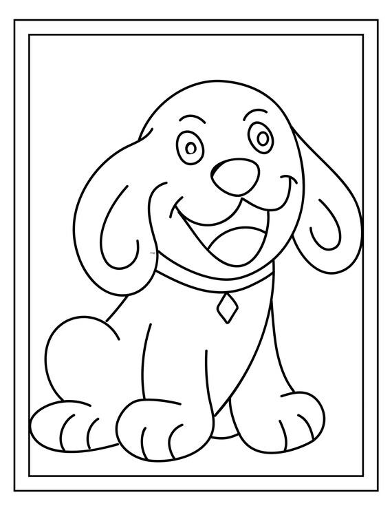 200+ Cute Dog Coloring Pages 138