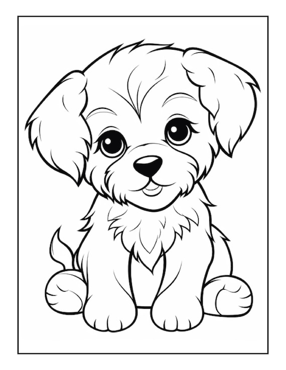 200+ Cute Dog Coloring Pages 142